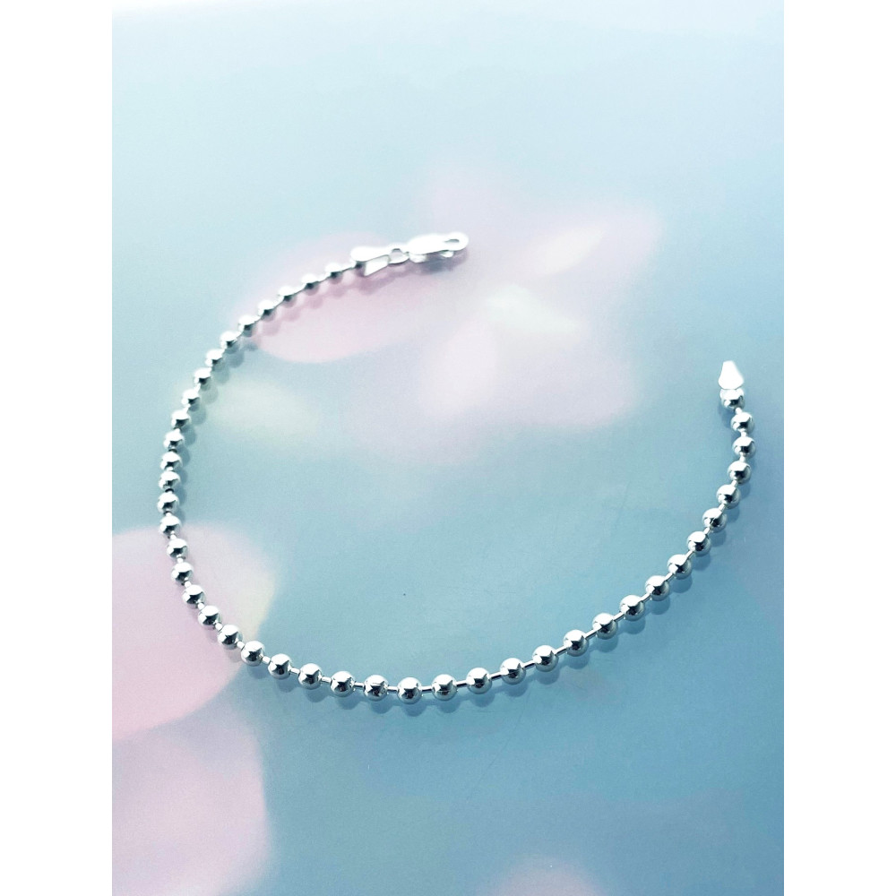 925 Silber Kugel Armband