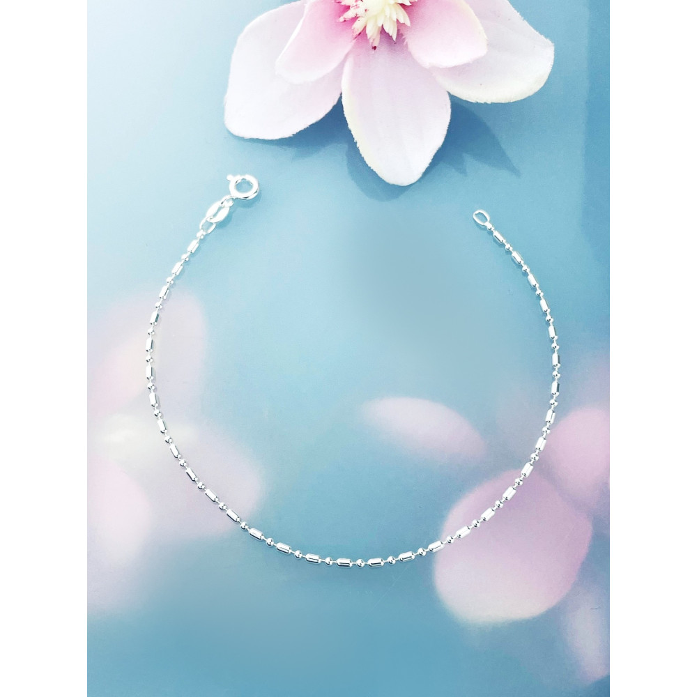 925 Silber Kugel Armband