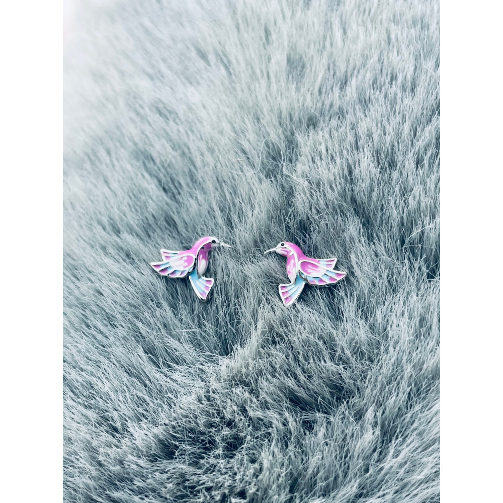 Kolibri 925 Silber Ohrringe