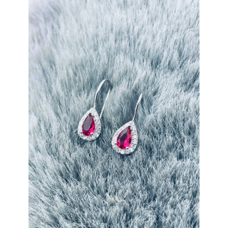 Träne 925 Silber mit Zirkonia Ohrringe