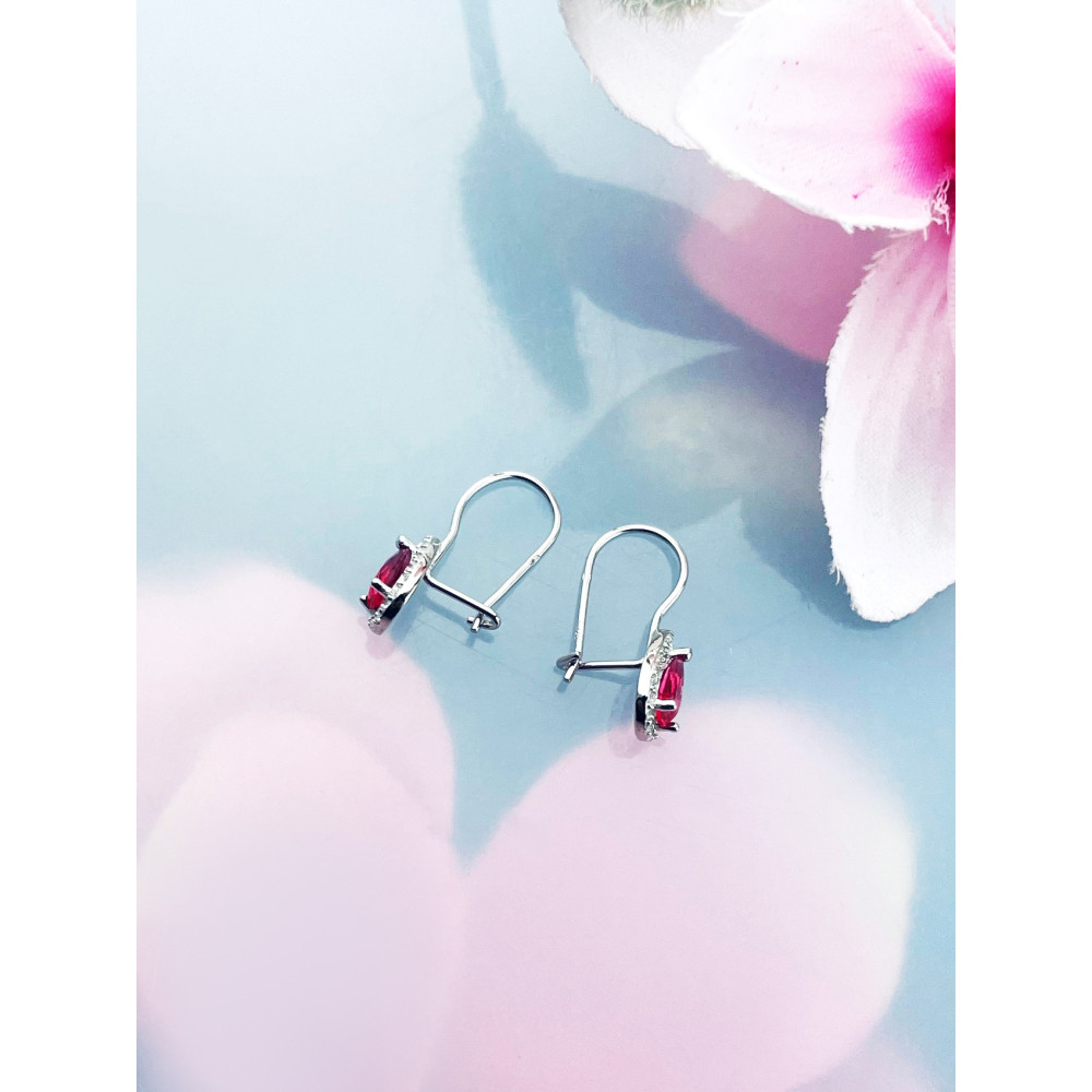 Träne 925 Silber mit Zirkonia Ohrringe