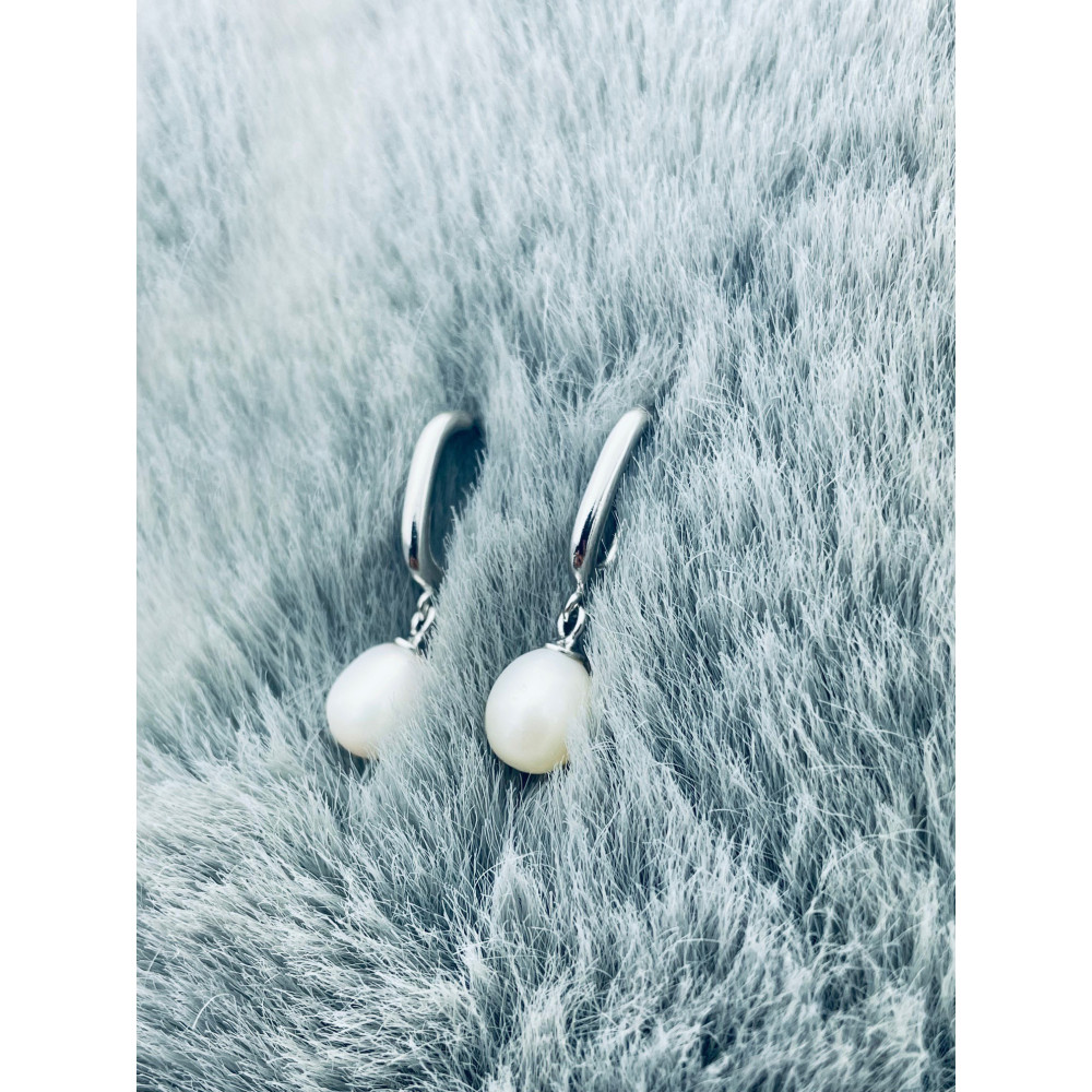 925 Silber mit Perlen Ohrringe