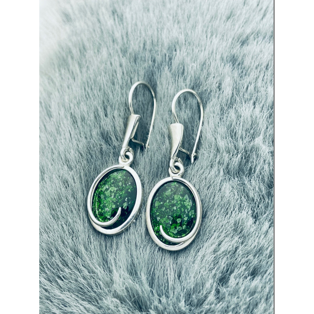 925 Silber mit Chromdiopsid Ohrringe