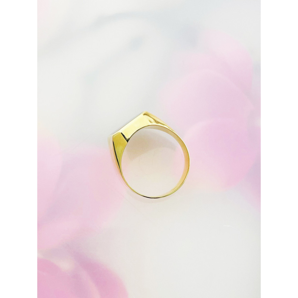 Gold-Siegelring für Männer Signet mit Onyx Gold 585er 14KT