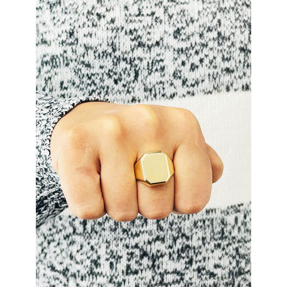 Gold-Siegelring für Männer Signet Gold 585er 14KT