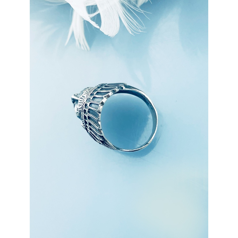 Silber-Siegelring für Männer Signet 925 Silber Indisch