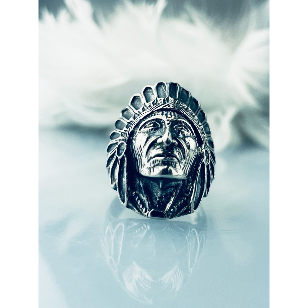 Silber-Siegelring für Männer Signet 925 Silber Indisch