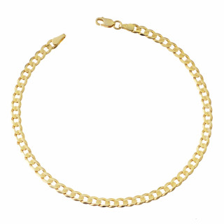 Złota bransoletka pełna pancerka