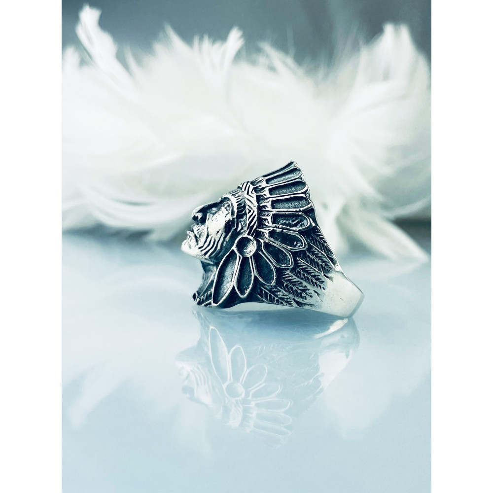 Silber-Siegelring für Männer Signet 925 Silber Indisch