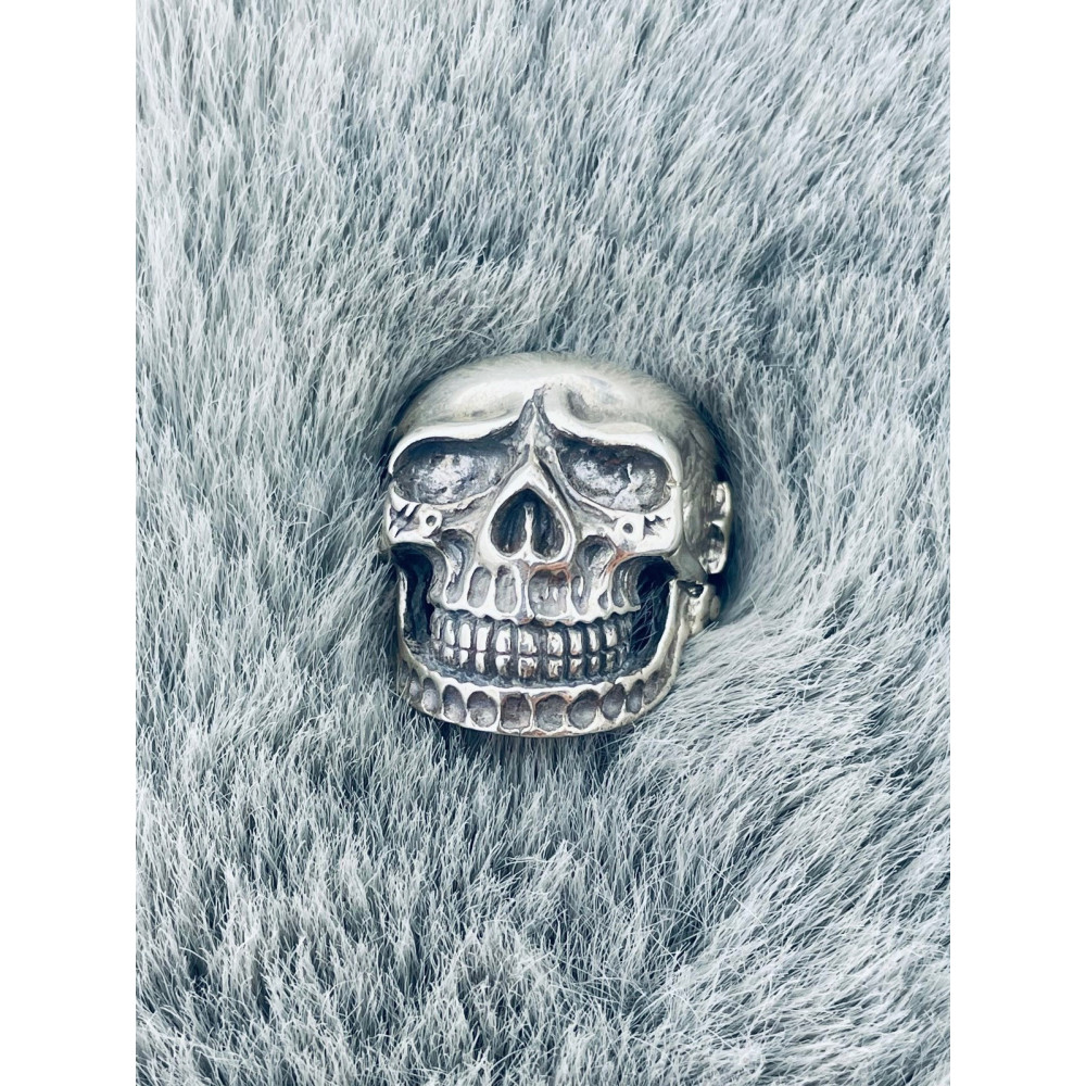 Silber-Siegelring für Männer Signet 925 Silber Schädel