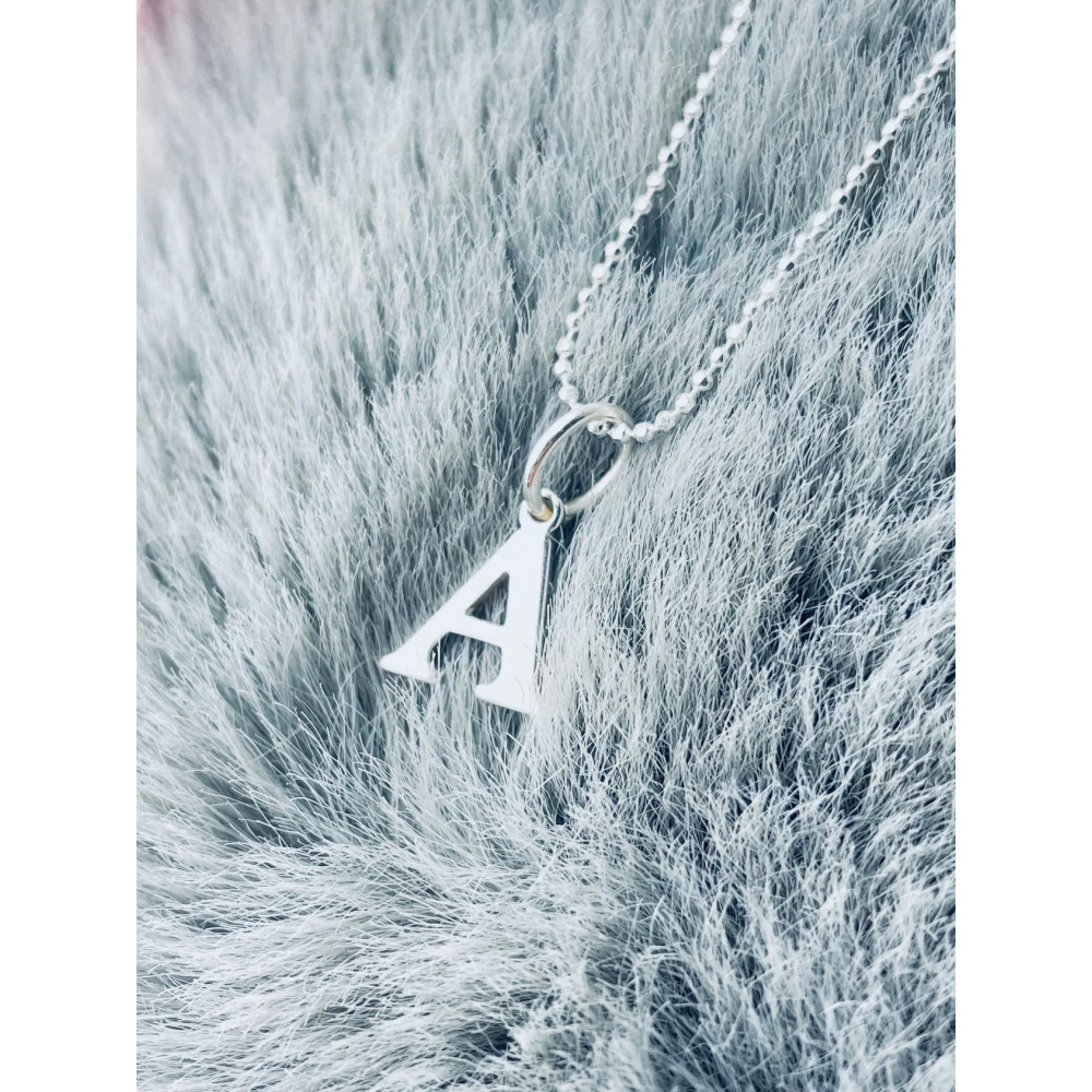 925 Silber Anhänger Buchstabe A Kettenanhänger