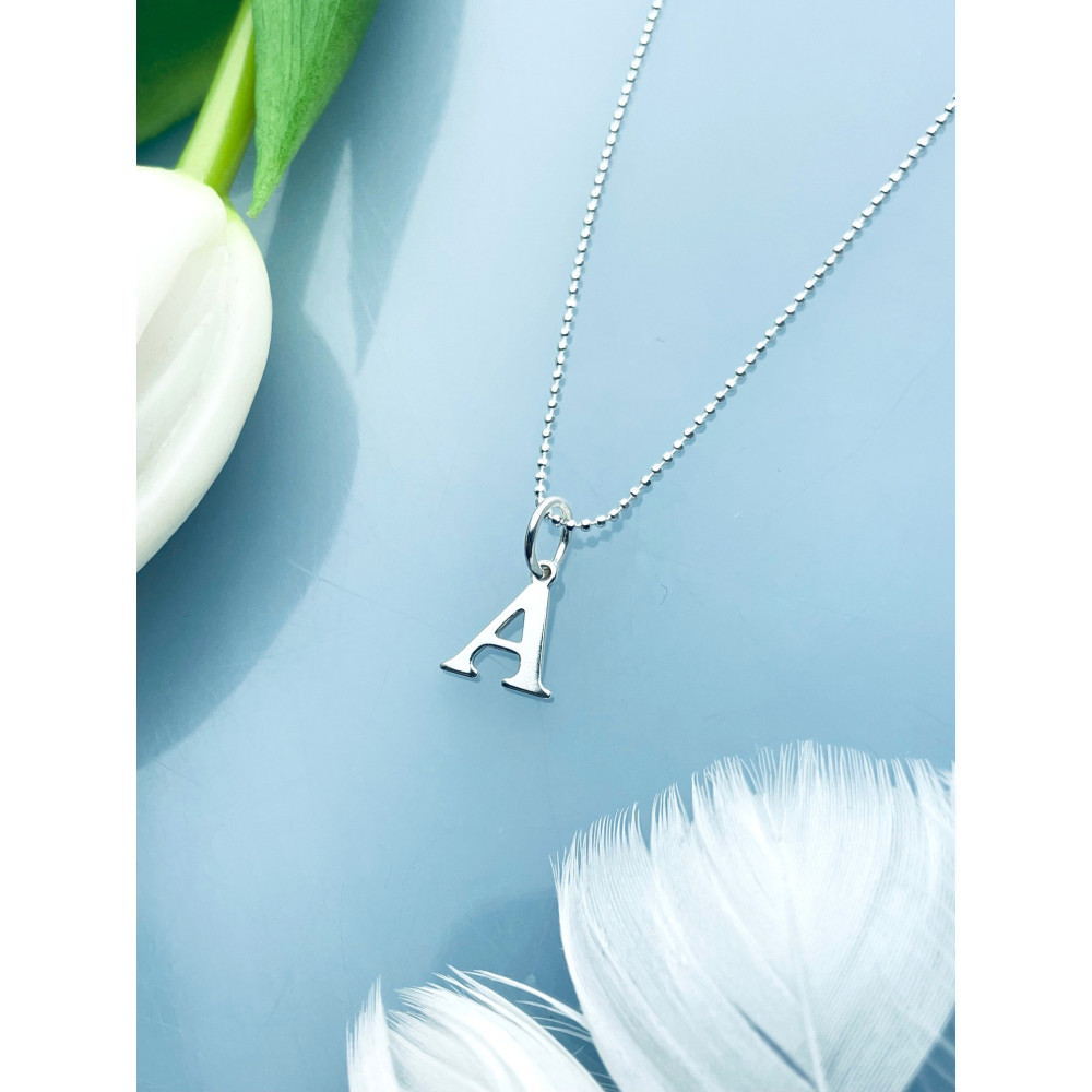 925 Silber Anhänger Buchstabe A Kettenanhänger