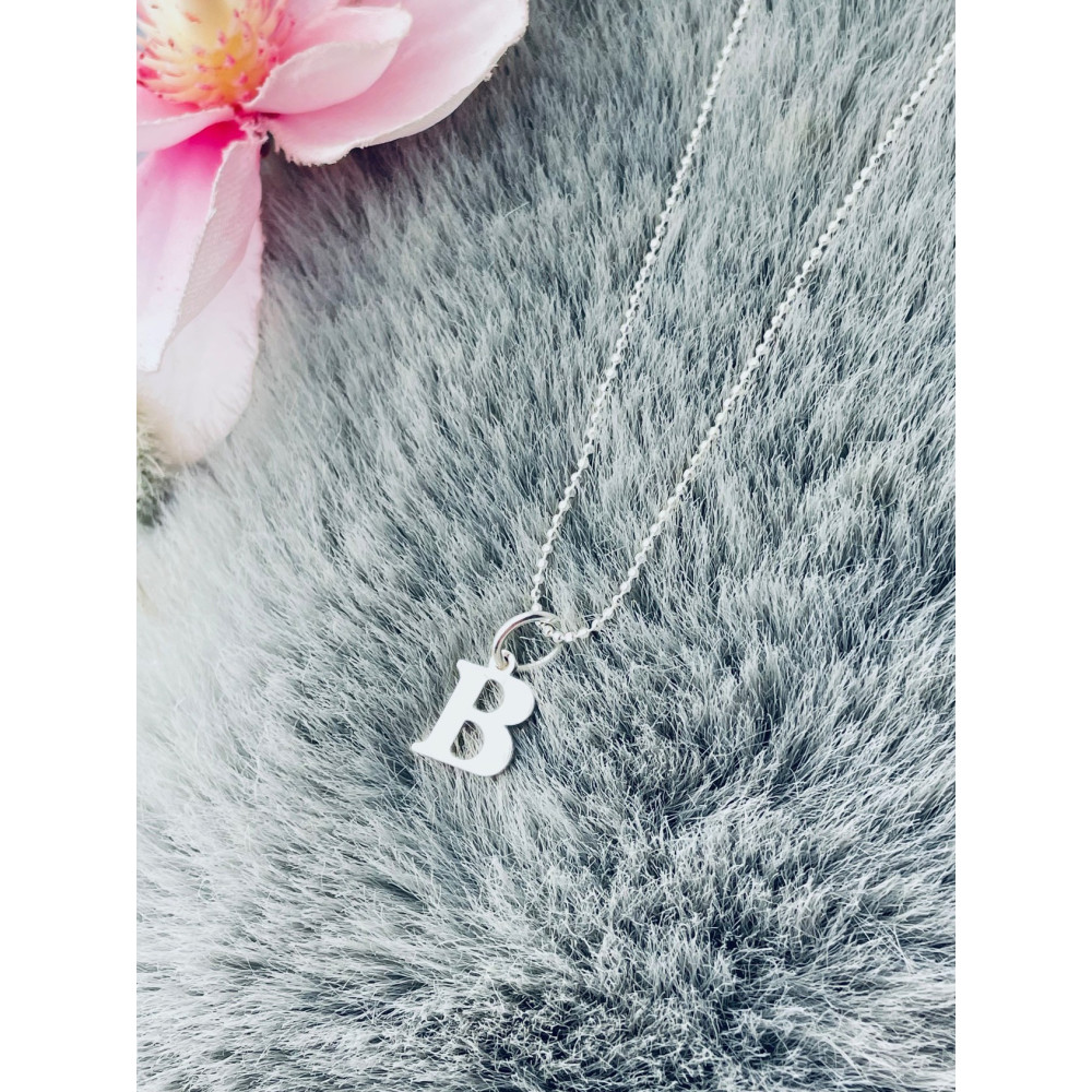 925 Silber Anhänger Buchstabe B Kettenanhänger