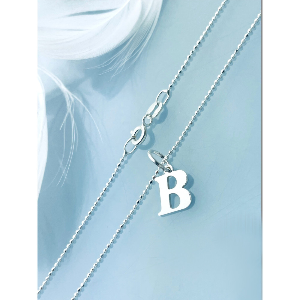 925 Silber Anhänger Buchstabe B Kettenanhänger