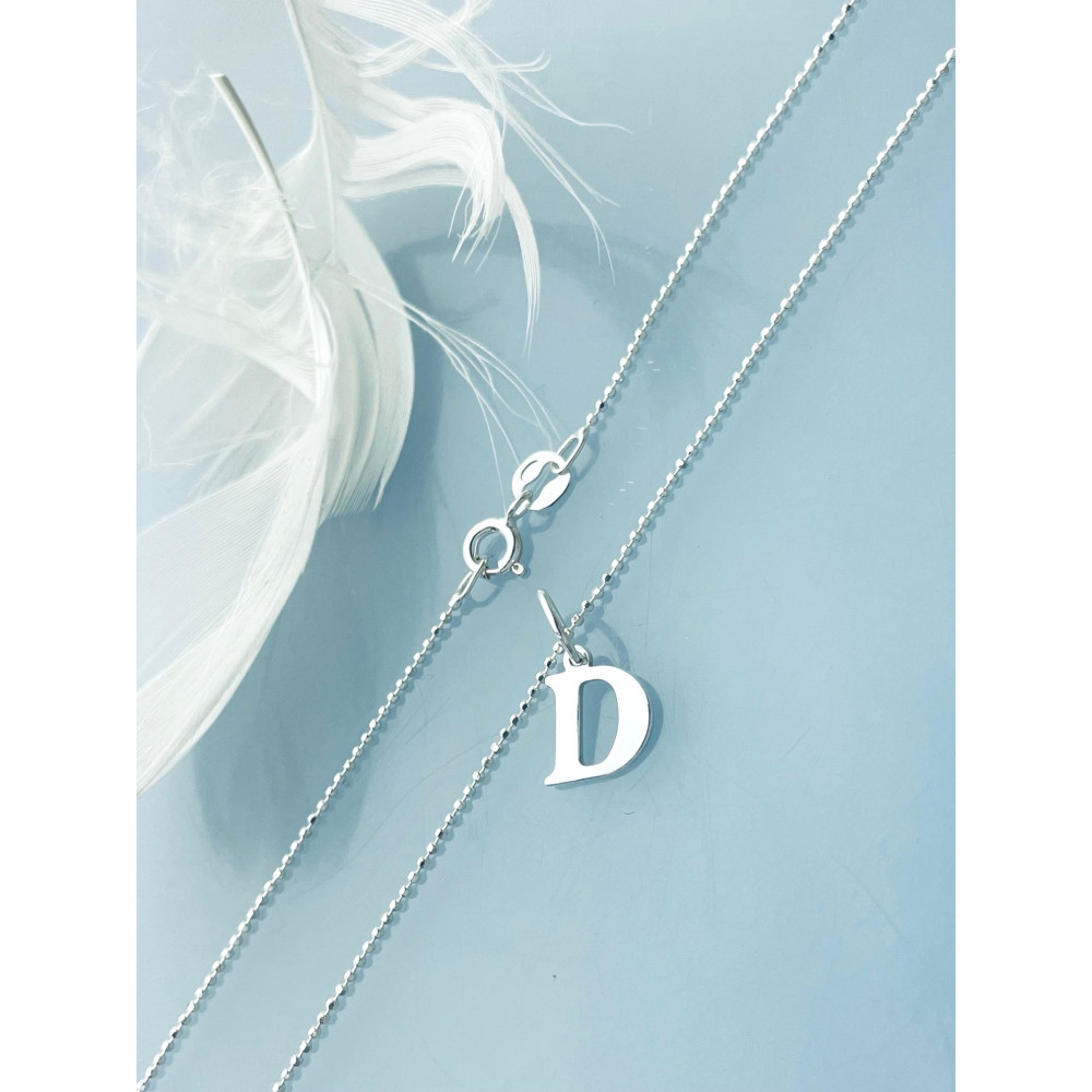 925 Silber Anhänger Buchstabe D Kettenanhänger
