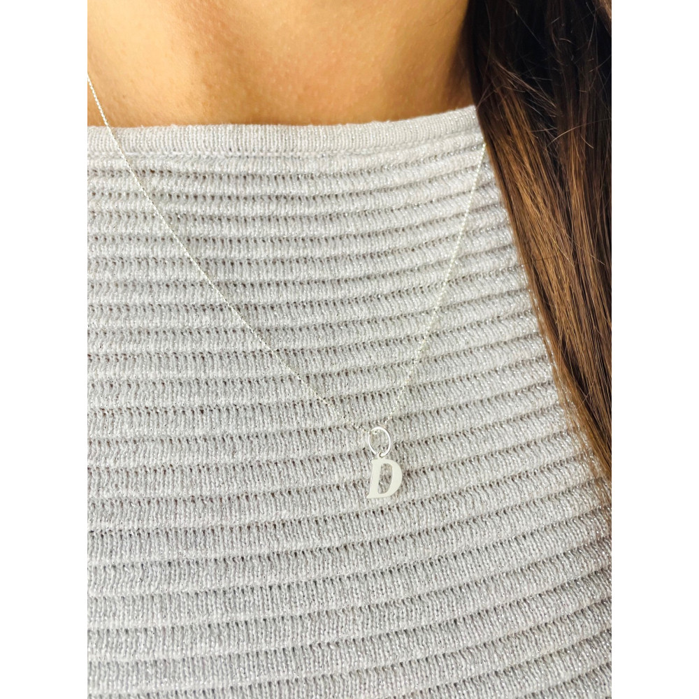 925 Silber Anhänger Buchstabe D Kettenanhänger