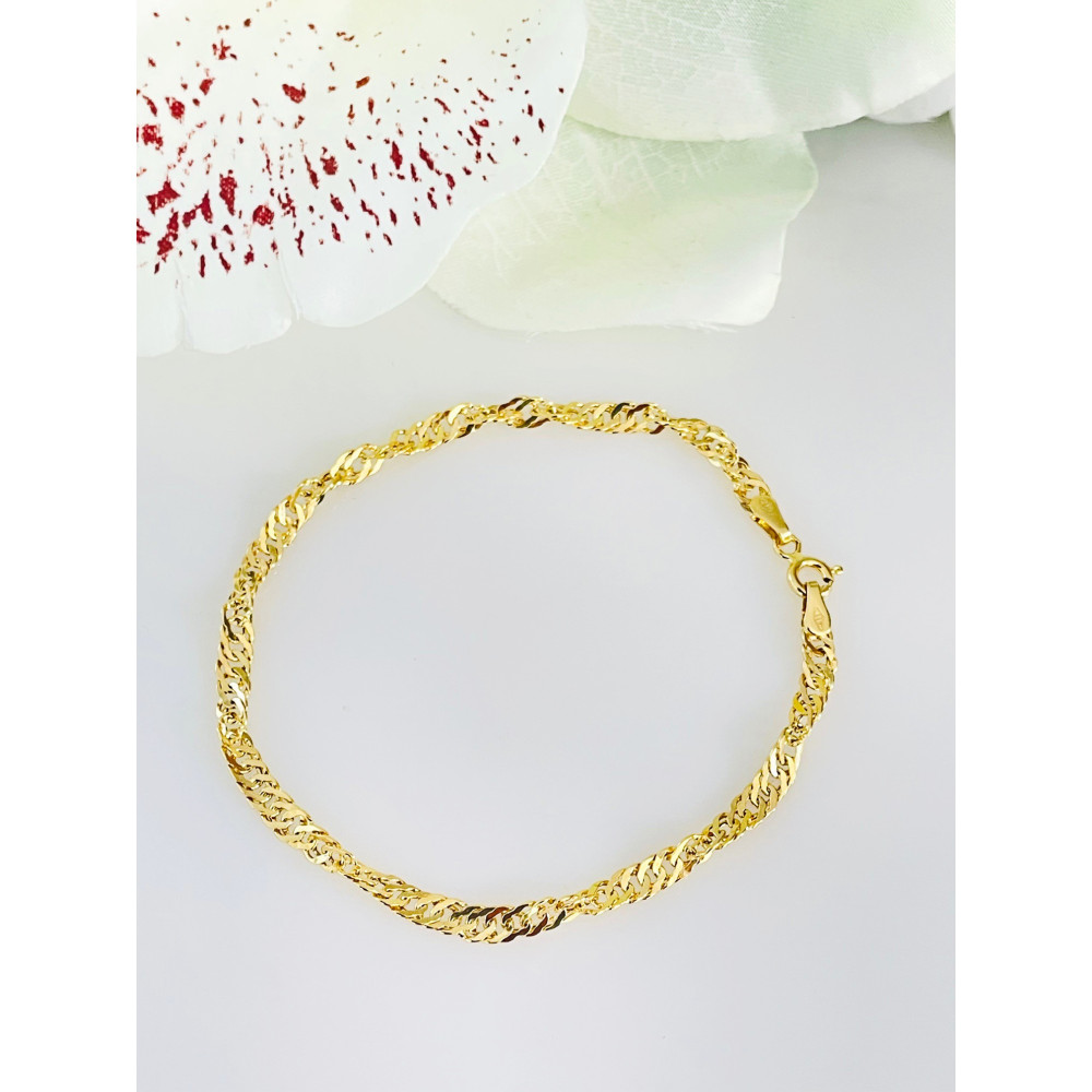 copy of Złota bransoletka z zawieszkami serce