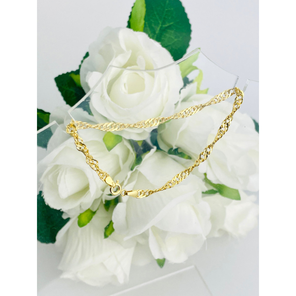 copy of Złota bransoletka z zawieszkami serce