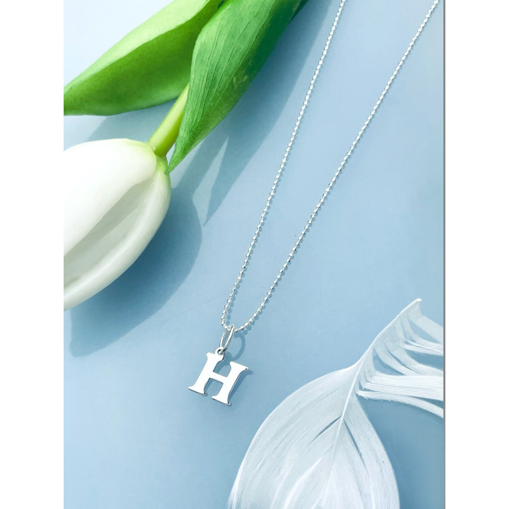 925 Silber Anhänger Buchstabe H Kettenanhänger