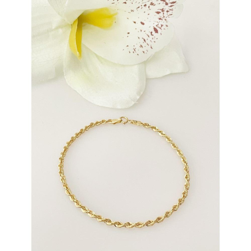 copy of Złota bransoletka z zawieszkami serce