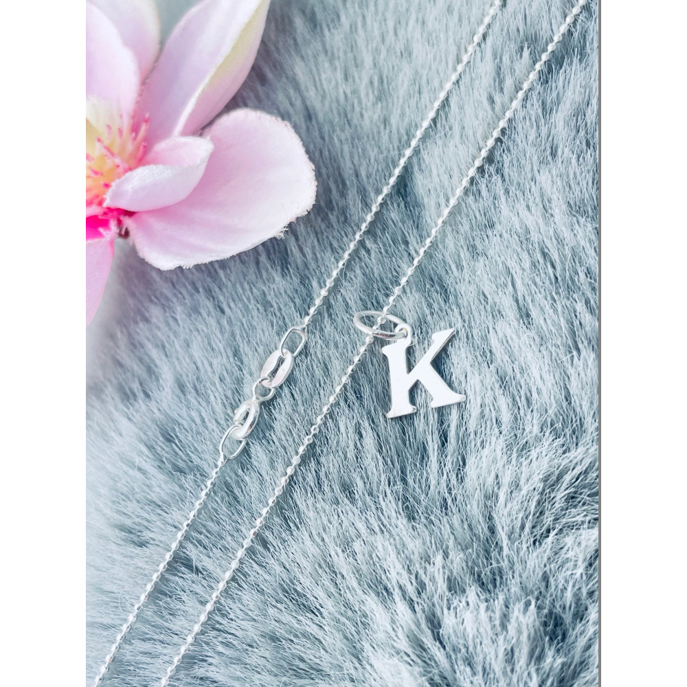 925 Silber Anhänger Buchstabe K Kettenanhänger