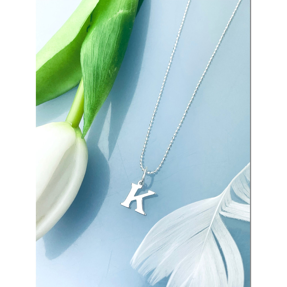 925 Silber Anhänger Buchstabe K Kettenanhänger