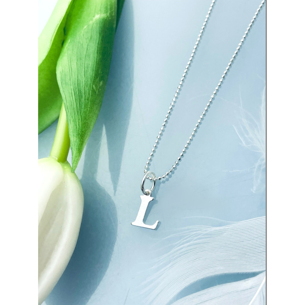 925 Silber Anhänger Buchstabe L Kettenanhänger