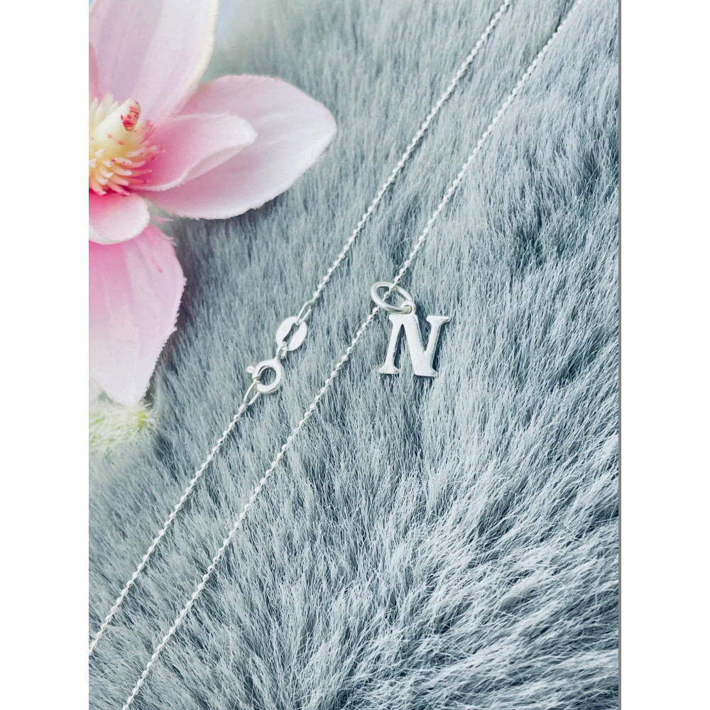 925 Silber Anhänger Buchstabe N Kettenanhänger