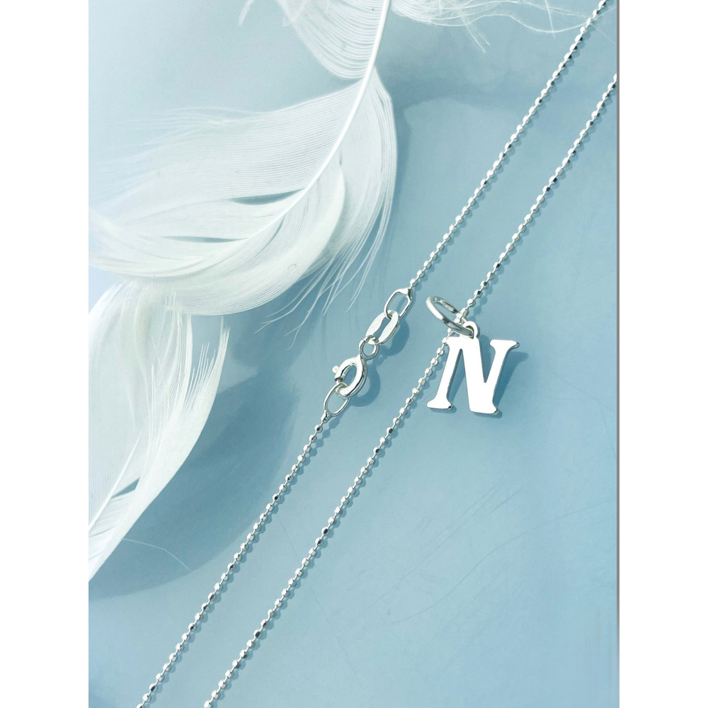925 Silber Anhänger Buchstabe N Kettenanhänger