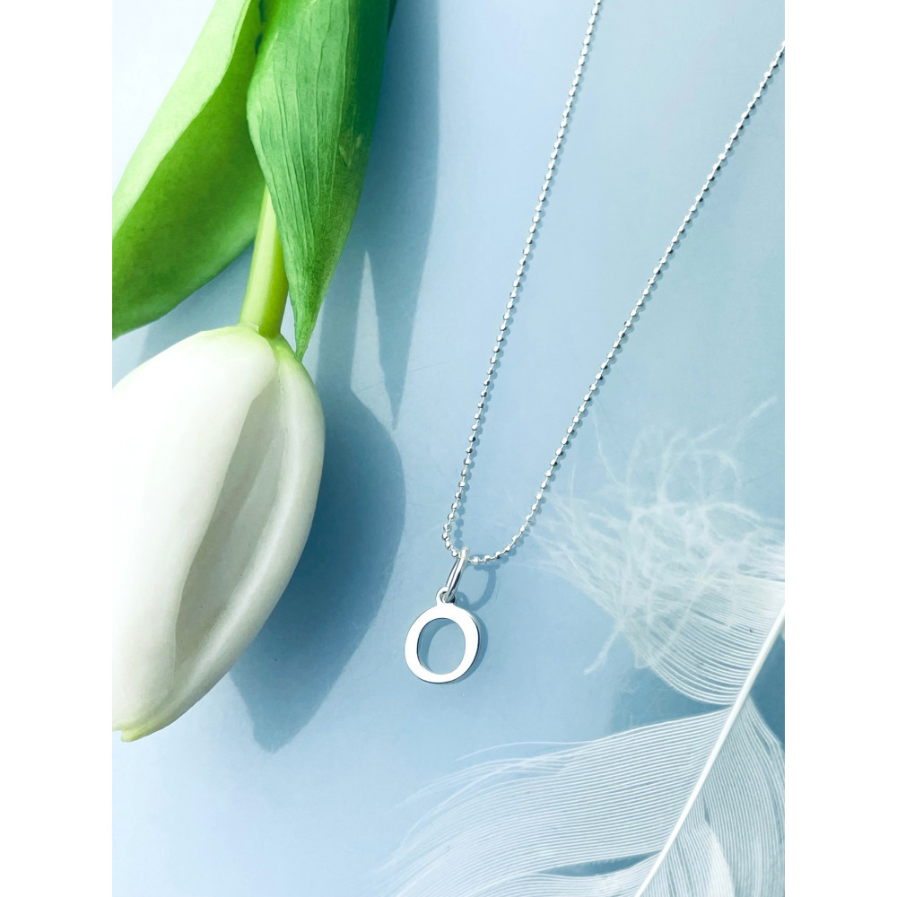 925 Silber Anhänger Buchstabe O Kettenanhänger