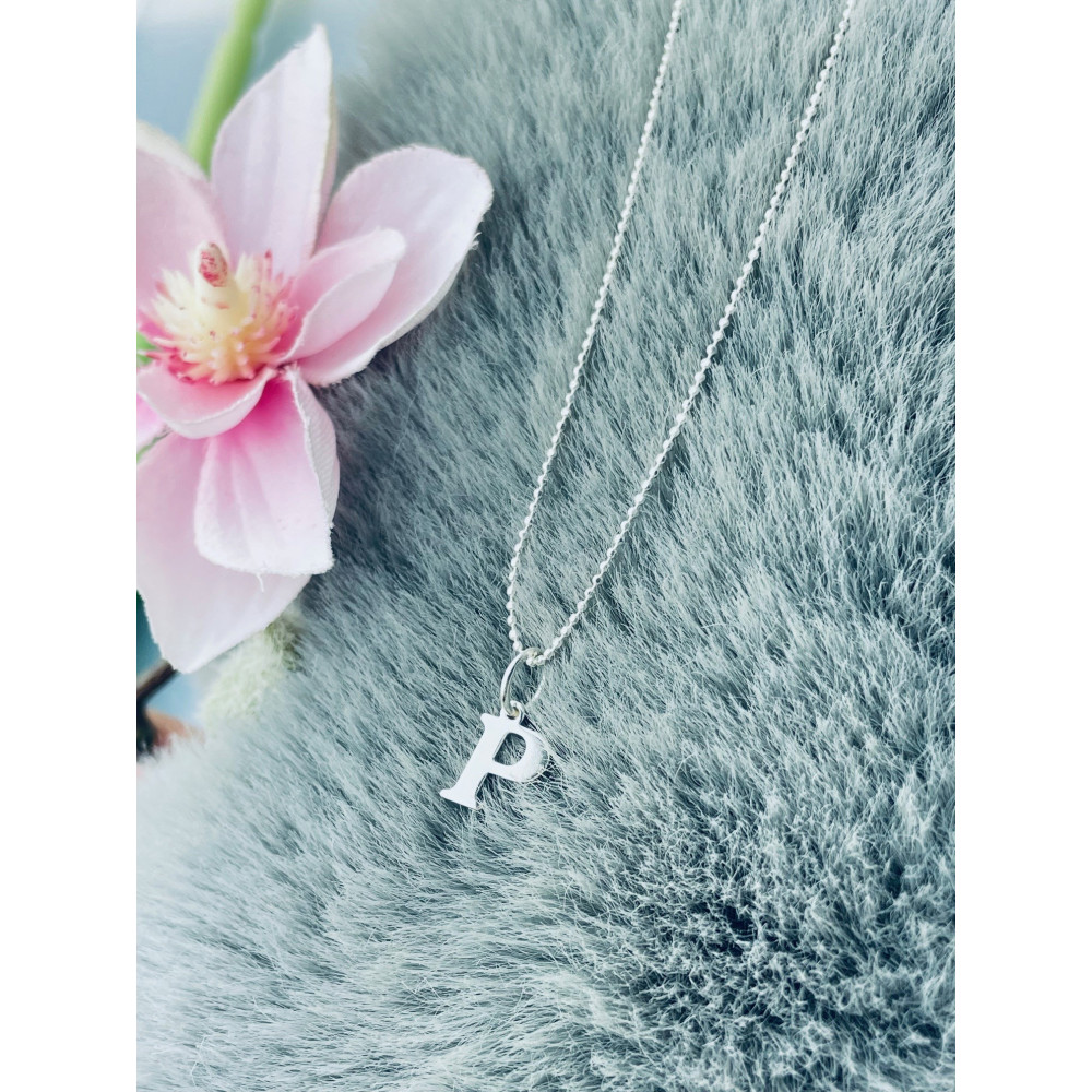 925 Silber Anhänger Buchstabe P Kettenanhänger