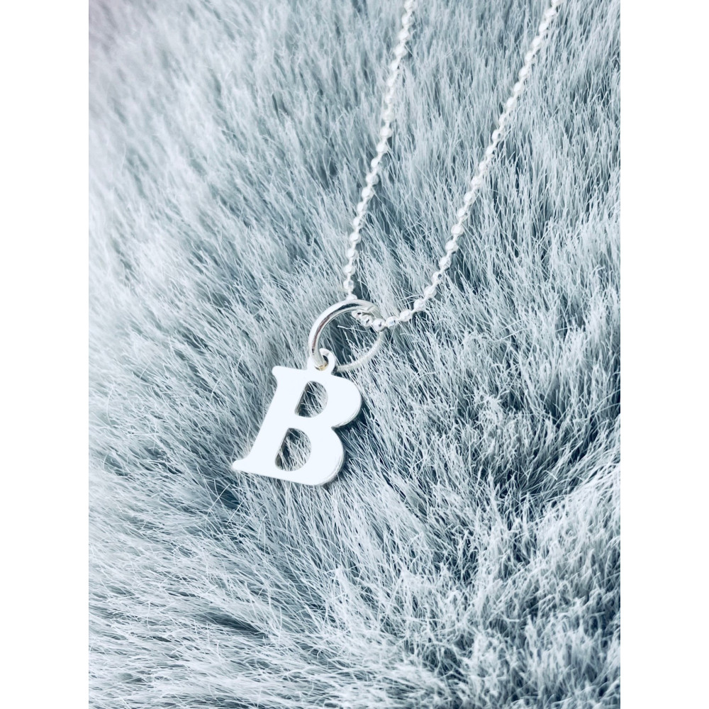 925 Silber Anhänger Buchstabe B Kettenanhänger
