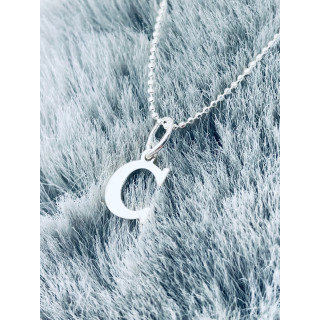 925 Silber Anhänger Buchstabe C Kettenanhänger