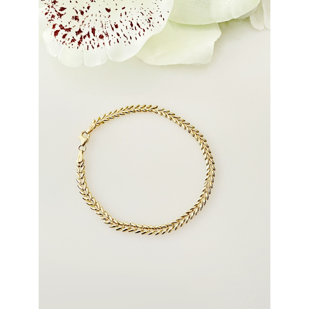 copy of Złota bransoletka z zawieszkami serce