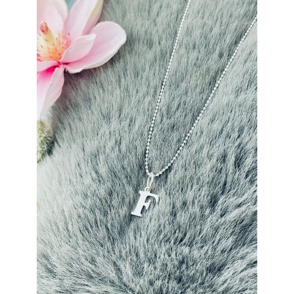 925 Silber Anhänger Buchstabe F Kettenanhänger