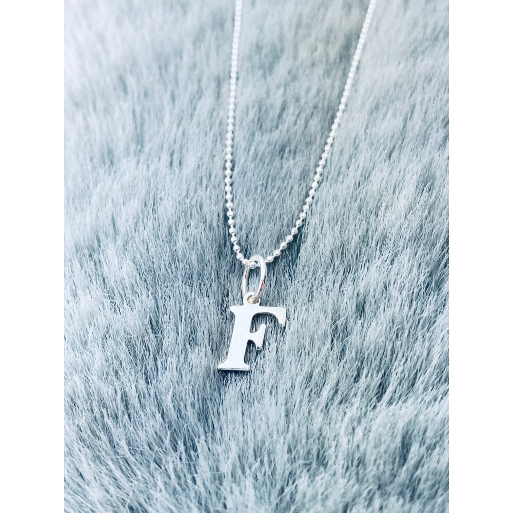 925 Silber Anhänger Buchstabe F Kettenanhänger