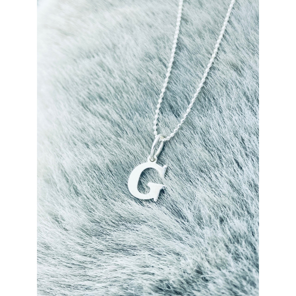 925 Silber Anhänger Buchstabe G Kettenanhänger