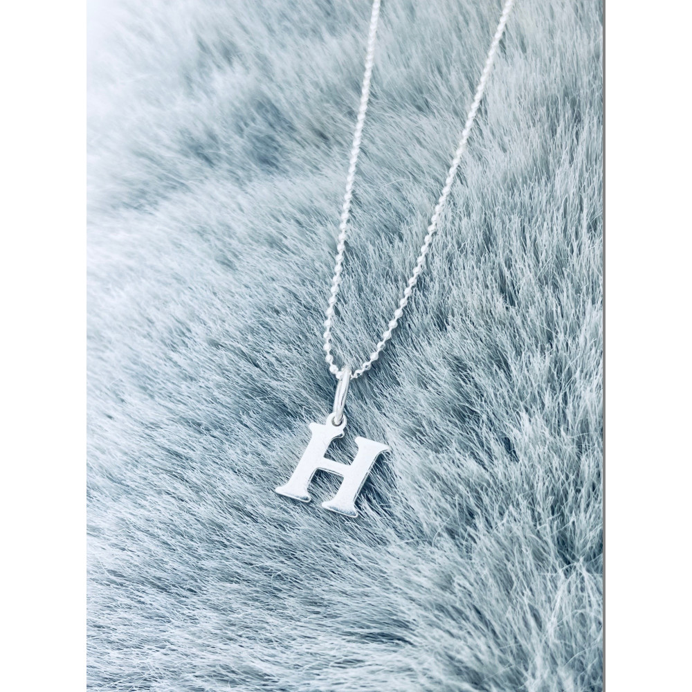 925 Silber Anhänger Buchstabe H Kettenanhänger