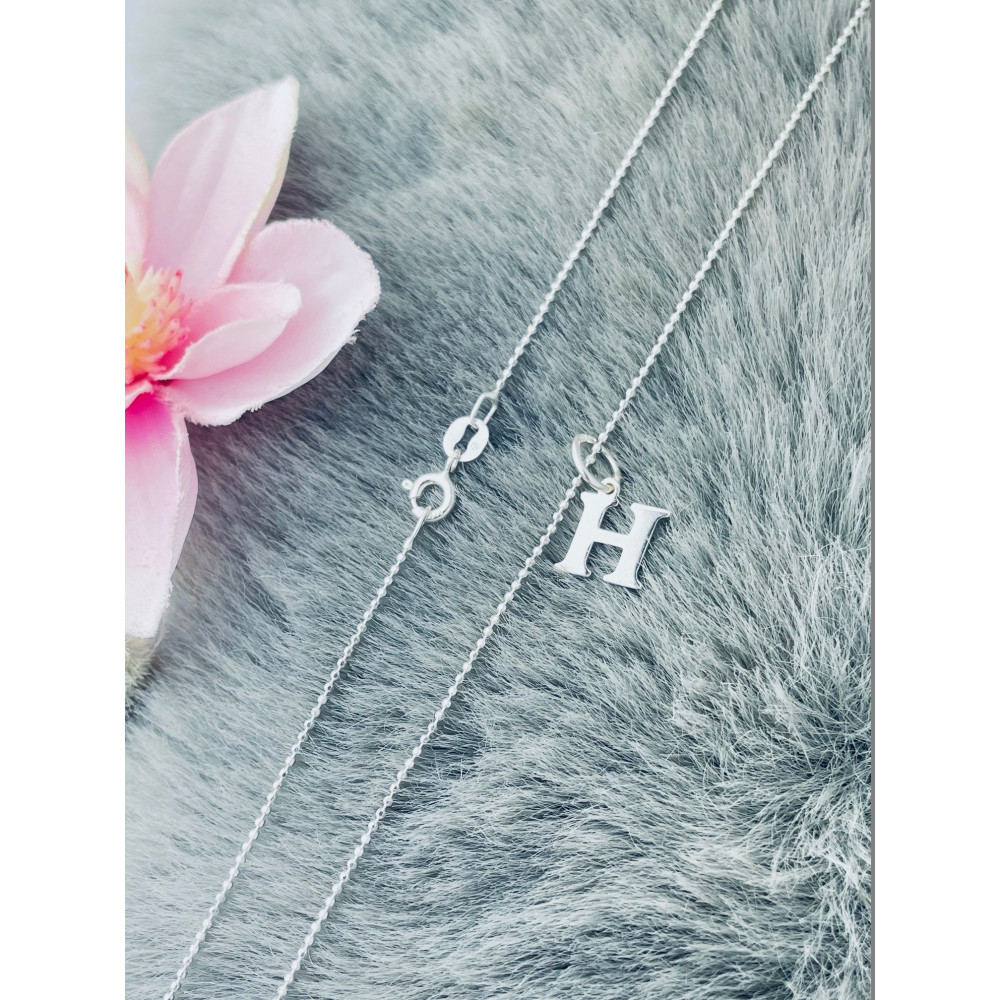 925 Silber Anhänger Buchstabe H Kettenanhänger