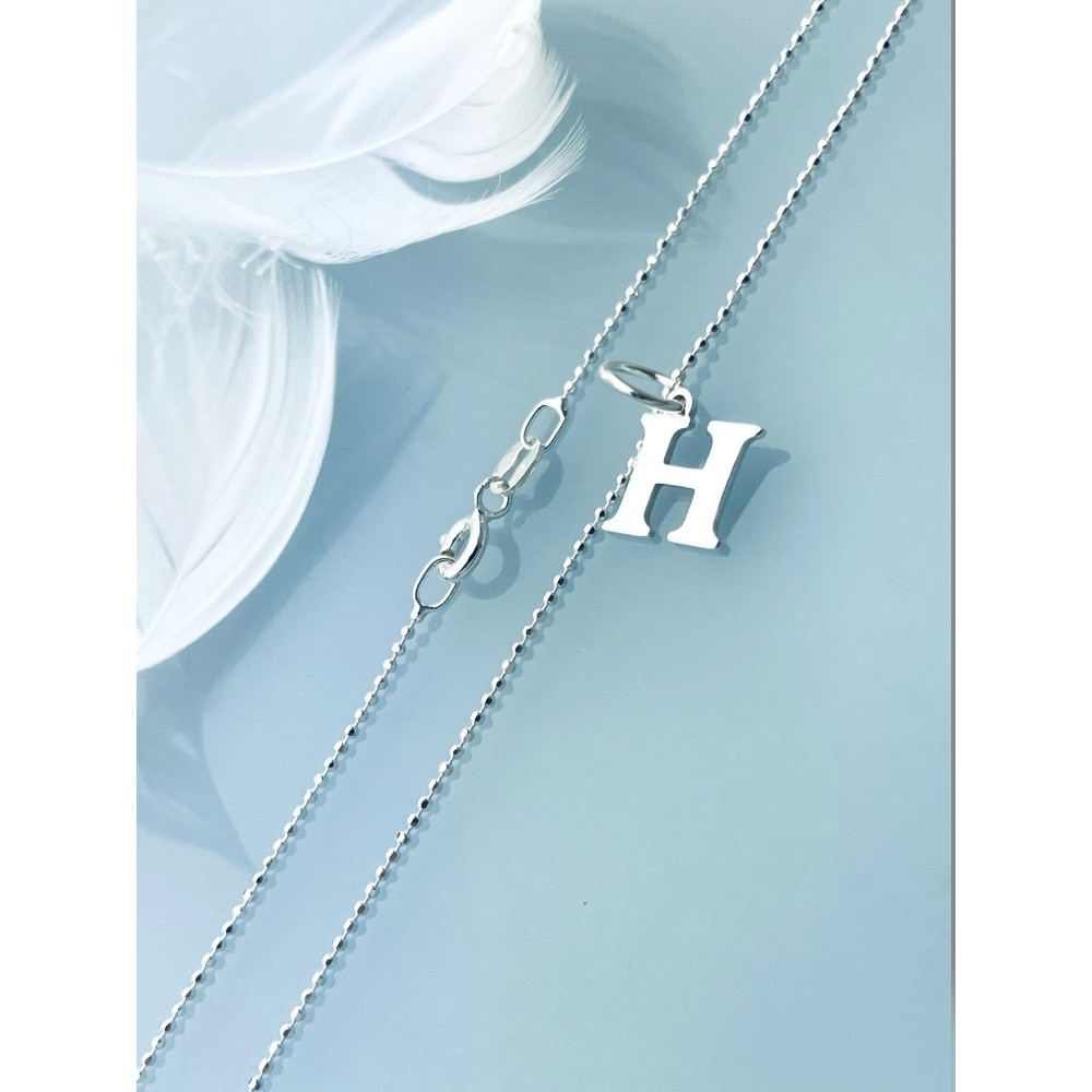 925 Silber Anhänger Buchstabe H Kettenanhänger