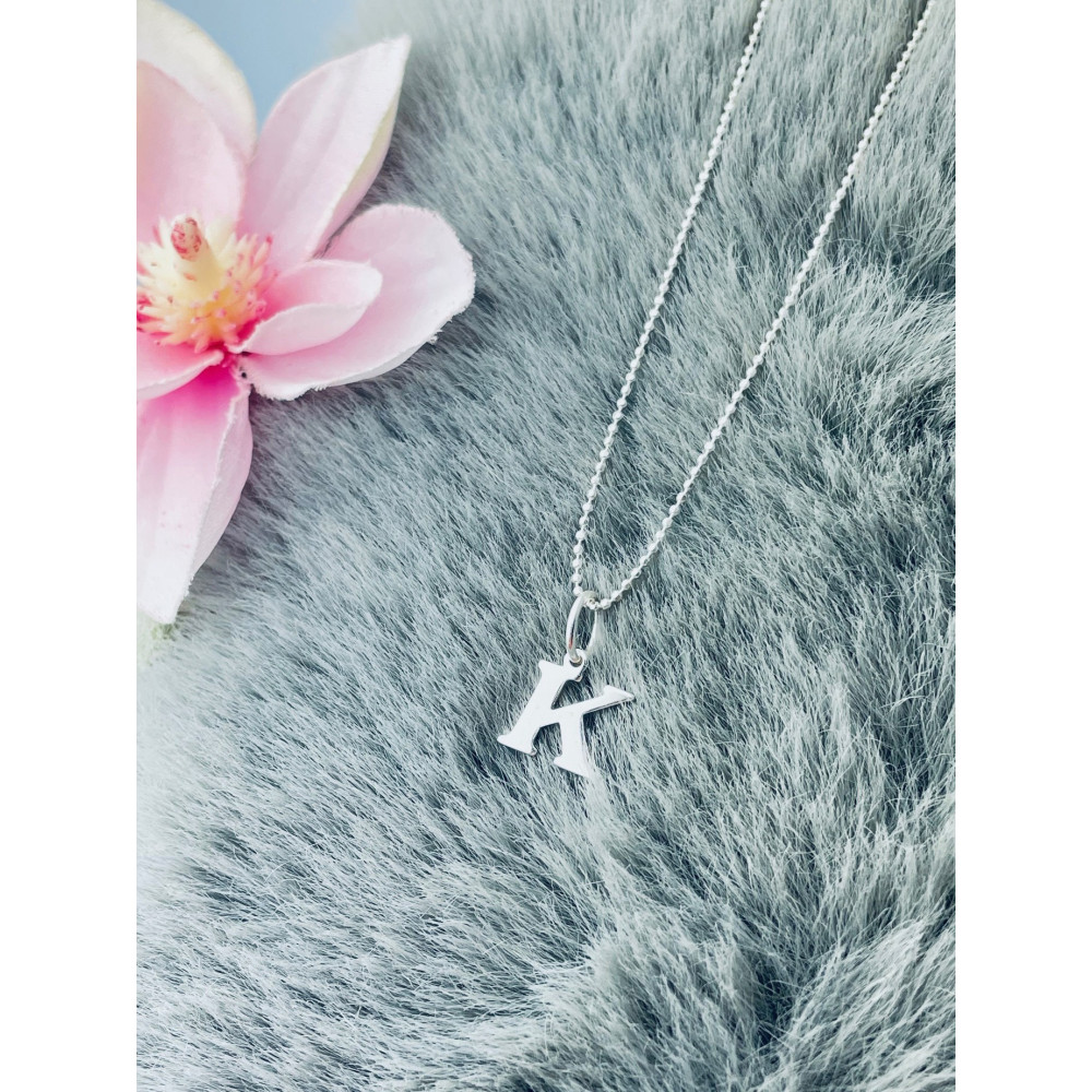 925 Silber Anhänger Buchstabe K Kettenanhänger