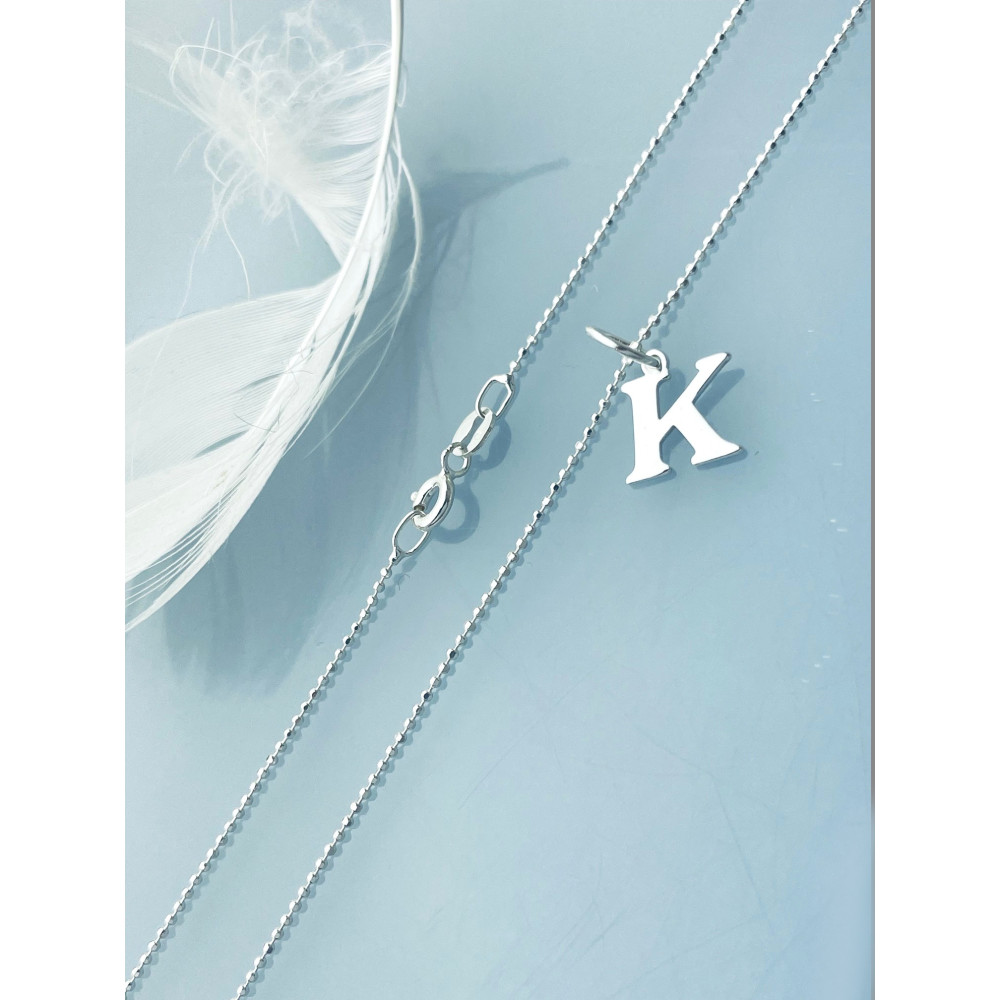 925 Silber Anhänger Buchstabe K Kettenanhänger