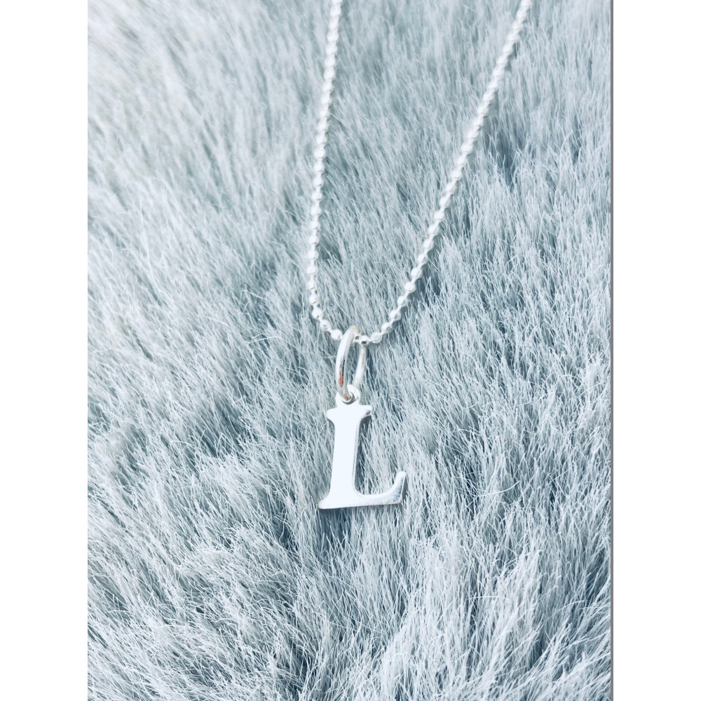 925 Silber Anhänger Buchstabe L Kettenanhänger