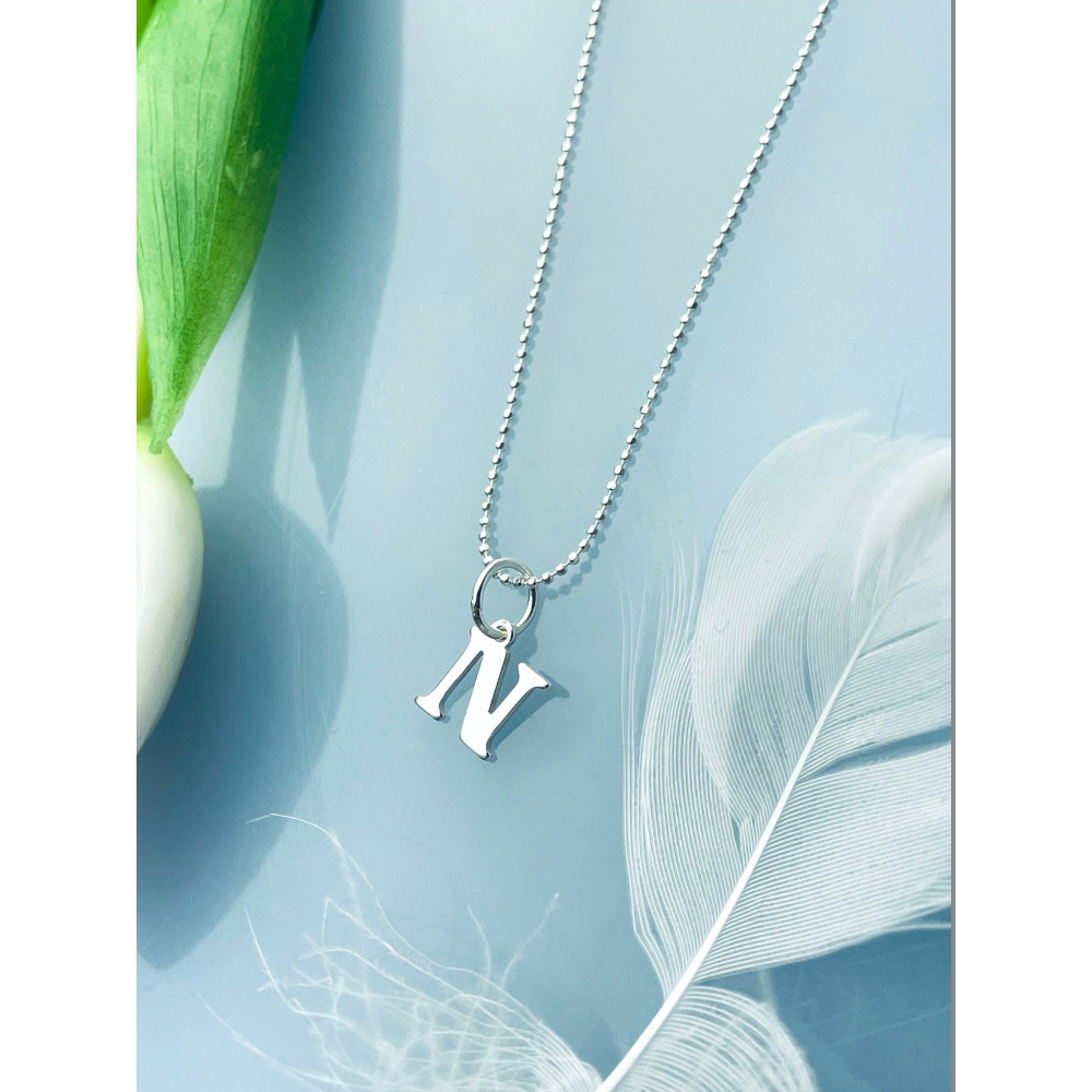 925 Silber Anhänger Buchstabe N Kettenanhänger