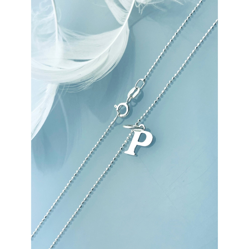 925 Silber Anhänger Buchstabe P Kettenanhänger