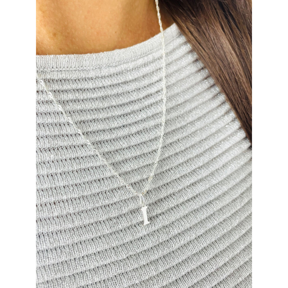 925 Silber Anhänger Buchstabe I Kettenanhänger Singapore Magic