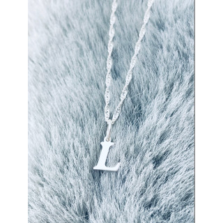 925 Silber Anhänger Buchstabe L Kettenanhänger Singapore Magic