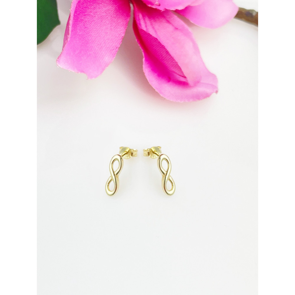 copy of Złote kolczyki przewlekane patyczki