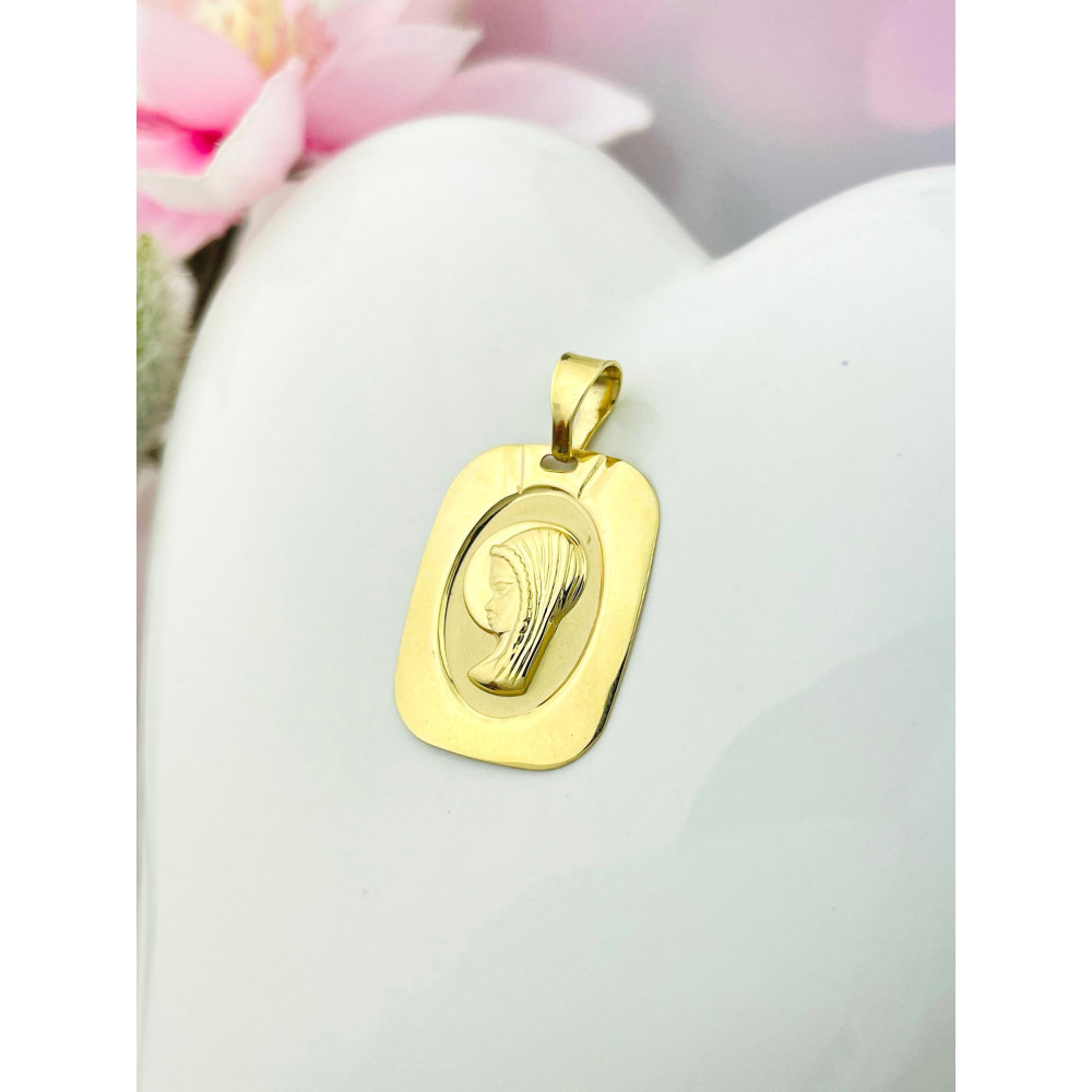 Anhänger Madonna Maria Goldanhänger Erstkommunion 585er 14KT