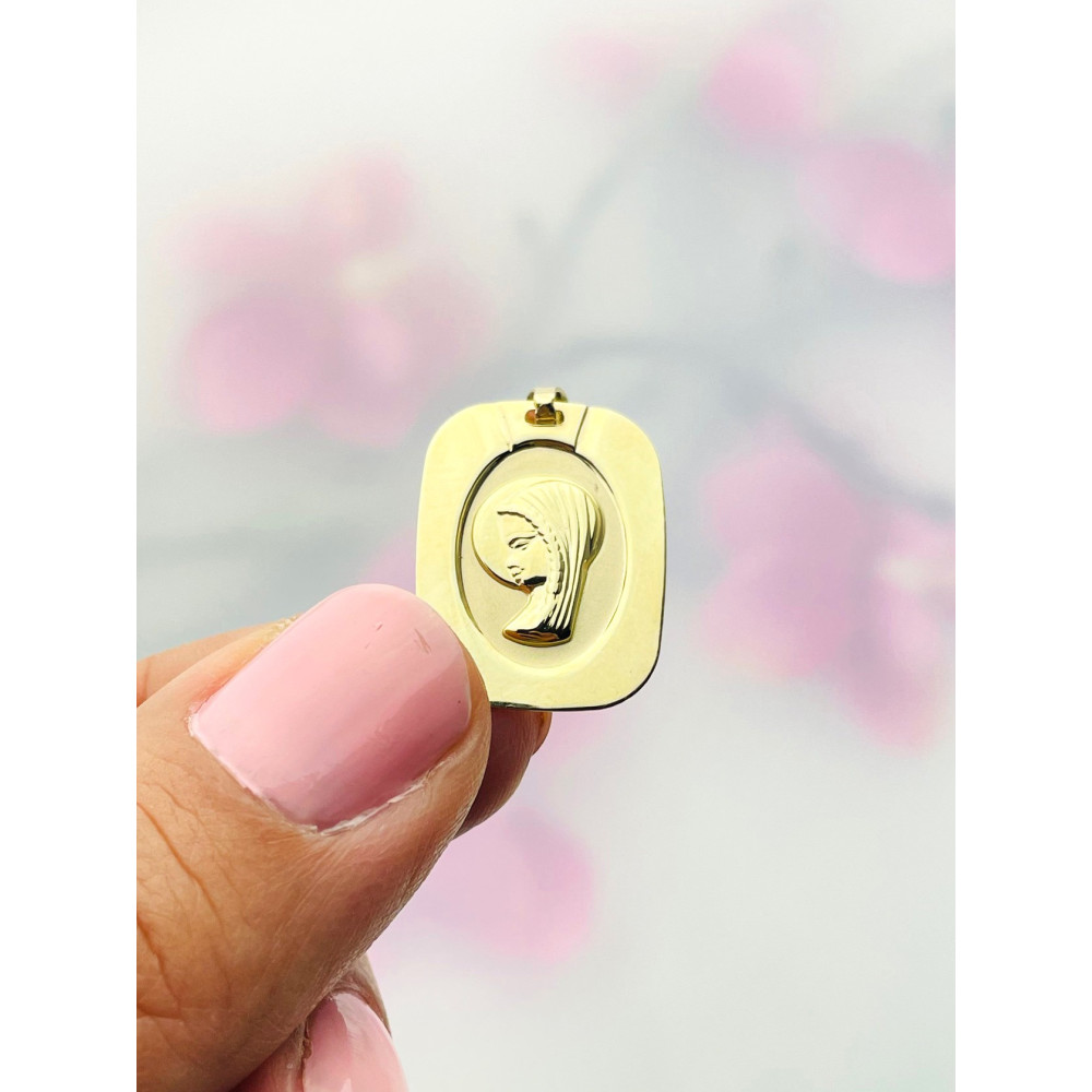 Anhänger Madonna Maria Goldanhänger Erstkommunion 585er 14KT